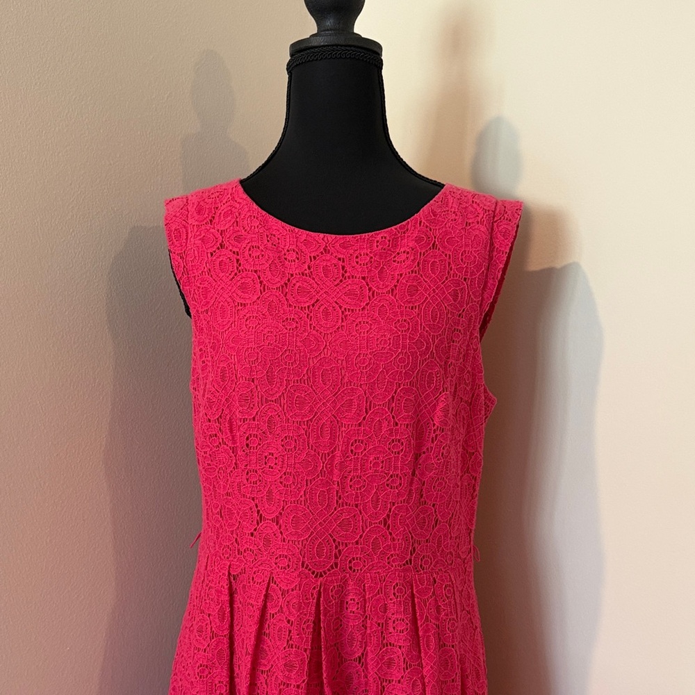 Rabbit Rabbit Rabbit Fuchsia Lace Mini Dress - Picture 2 of 7